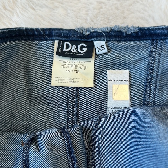 AUTHENTIC D&G DENIM BUSTIER TOP - Picture 4 of 7
